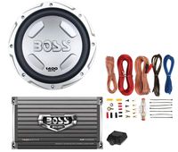 BOSS AUDIO CX122 12" 1400W Car Power Subwoofer Sub Woofer+Mono Amplifier+Amp Kit