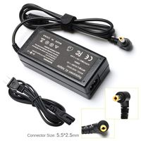 Tinkon 65W AC Laptop Charger Supply for Toshiba Satellite E45T E55 E55T L55 L75 C55D C55DT C75 C75D C655 C855 C655-S5512 C655-S5514 C675 C855-S5214 Power Cord