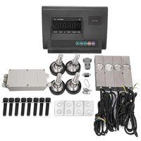 Mophorn 2.5T Livestock Scale Kit 5000LBS High Precision Indicator Floor Scale Kit Waterproof Material Animal Scale Kit for Hogs Goats Sheep Alpaca