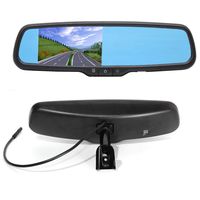 RED WOLF 4.3" Interior Replacement Anti-glare Rear View Backup Mirror Monitor W/Dual Channel Fit Ford F150 2004-2014, F250/350 04-2015, Toyota Tacoma 2011-2015, Corolla 2008-2014, RAV4 2009-2014