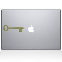 The Decal Guru The Key to My Apple MacBook Decal Vinyl Sticker - 11" MacBook Air - Gold (1193-MAC-11A-G)