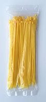 South Main Hardware 848168 11-in, 100-Pack 75-lb, Yellow, Standard Nylon Cable Tie, 100 Piece