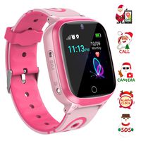 YENISEY Kids Smart Watch Waterproof for Boys Girls - WiFi+GPS Tracker Smartwatches IP67 Waterproof Fitness Tracker with SOS Camera Anti-Lost Games Touch Screen Electronic Toy Christmas Birthday Gift