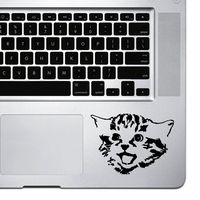 StickAny Palm Series Kitten Happy Face Sticker for MacBook Pro, Chromebook, and Laptops (Black)