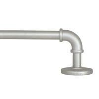 Kenney Adler 5/8" Indoor/Outdoor Rust-Resistant Wrap Around Curtain Rod, 48-84", Brushed Nickel