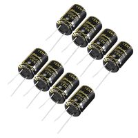 uxcell Aluminum Radial Electrolytic Capacitor with 2200uF 35V 105 Celsius Life 2000H 16 x 26 mm Black 8pcs