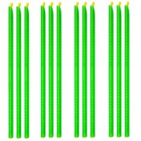 Plastic Bag Sealer Clips Sticks Chips by Trendy Cooks (12pcs), Keep Bags Air/Water Tight, Never Waste Food Again, No Moving Parts, Slim Sticks for Easy Storage, Fully Reusable (Large Only)