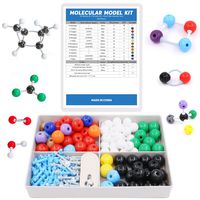 Swpeet 200 Pcs Molecular Model Kit for Organic and Inorganic Chemistry, Chemistry Molecular Model Student and Teacher Set - 83 Atoms & 116 Links & 1 Short Link Remover Tool