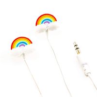 Beya in-Ear Earbud Headphones: Rainbows