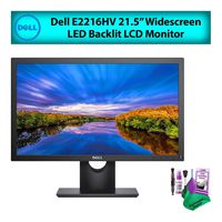 Dell E2216HV 22" 16:9 Widescreen LED Backlit LCD (Renewed) Computer Monitor (1-Pack) Best Value Bundle with LCD Screen Cleaning Kit for Home Office