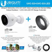 Ubiquiti UVC-G3 Video Camera 1080p Indoor/Outdoor + UVC-G3-LED IR Range Extender