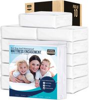 Utopia Bedding Zippered Full Mattress Encasement Waterproof Mattress Protector (Bulk Pack of 10, Full)