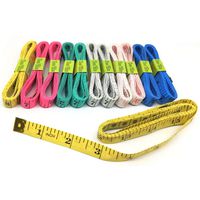 FF Elaine 12 Pcs Double-Scale 60-Inch/150cm Soft Tape Measure Ruler Bulk for Sewing Tailor Cloth - 6 Colors