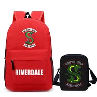 Man Woman Riverdale Laptop Backpack + Lunch box bag for Work Travel Office Outdoor