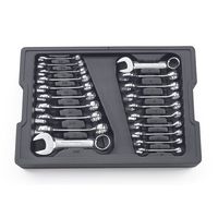 GearWrench 81903 20 Piece Stubby Wrench Set SAE and Metric