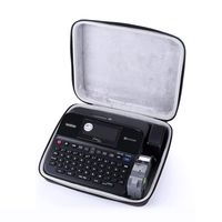 Oriolus Hard Carrying Case for Brother P-Touch PT-D210 Label Maker (Black)