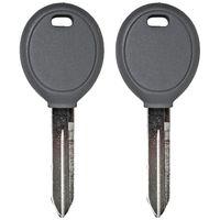 qualitykeylessplus Two Replacement Transponder Chip Keys for Chrysler Dodge Jeep Plymouth Eagle Vehicles with Part Y160PT