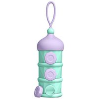 Formula Dispenser LANEYLI Baby Milk Powder Formula Dispenser Non-Spill Twist-Lock Stackable Snack Storage Container On-The-Go BPA Free Castle Design 3 Feeds