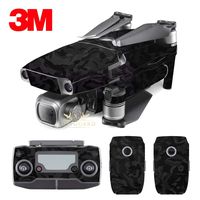 SopiGuard 3M Black Camo Vinyl Sticker Skin for DJI Mavic 2 Pro/Zoom