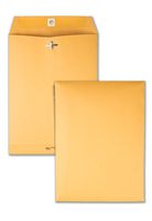 Quality Park 7-1/2" x 10-1/2" Clasp Envelopes, Brown Kraft, Gummed Flap, 100/Box (QUA37755)