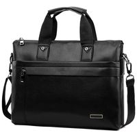 MESIDA Briefcase Laptop Bag, Large Shoulder Bag, Water Resisatant Business Messenger for Men and Women Handbags Black