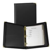 Samsill Classic Collection Executive Presentation 3 Ring Binder/Portfolio Binder, 1.5 Inch Binder, Zipper Closure, 1.5 Inch Brass Round Ring