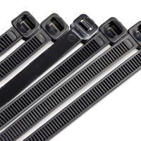 Brozn Zip Ties, 12 inch, 100 Pcs Adjustable Durable Self locking Black Nylon Zip Cable Ties for Home Office Garage Workshop