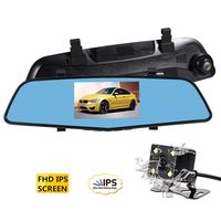 SENDOW Mirror Rearview Dash Camera FHD 1080P 5 Inch IPS Touch Screen, Dual Lens Car Dashboard Recorder with Super Night Vision, G-Sensor, Parking Mode, Reverse Monitor
