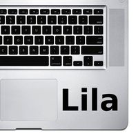 (2X) StickAny Palm Series Lila Sticker for MacBook Pro, Chromebook, and Laptops (Black)