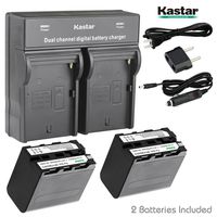 Kastar Dual Smart Fast Charger & 2 x Battery for Sony NP-F970 NP-F960 and CCD-RV100 CCD-RV200 CCD-SC9 CCD-TR1 CCD-TR940 CCD-TR917 Camera CN-126 CN-160 CN-216 CN-304 YN 300 VL600 LED Video Light