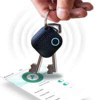 Mynoova Key Finder Smart Tracker, Tracking Device, Key Locator with App, Phone Finder Bluetooth Tracker, Replaceable Battery and App Control for Phone, Car Key, Wallet, Backpack, Luggage, Pet - Black