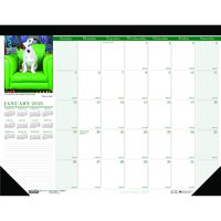 House of Doolittle 2020 Monthly Desk Pad Calendar, Earthscapes Puppies, 22 x 17 Inches, January - December (HOD199-20)