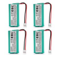 EBL 2.4V 900mAh Rechargeable Cordless Phone Batteries Handset Cordless Phone for Uniden BT-1011 BT-1018 BT-1022 BATT-6010 CPH-515D DWX337 WXI3077 (4 Packs)