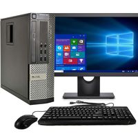 Dell Optiplex 990 SFF PC, Intel Core i5 Processor, 16GB RAM, 2TB HDD, DVDRW, Keyboard & Mouse, WiFi, Bluetooth 4.0, Windows 10 Pro, 22 in LCD Monitor (Renewed)