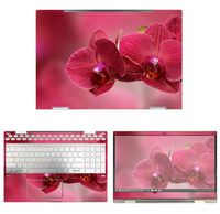 decalrus - Protective Decal Orchid Flower Skin Sticker for HP Envy X360 15M-CN0011DX (15.6" Screen) case Cover wrap HPenvyX360_15M-107
