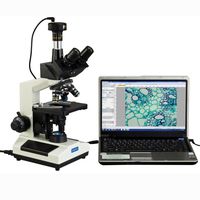 OMAX 40X-1600X Trinocular Compound Replaceable LED Microscope with 1.3MP USB Camera