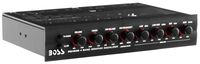 BOSS Audio Systems EQ1208 4 Band Pre-Amp Half-DIN Car Equalizer, Subfoofer Output, Dual Color Illumination