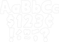 Teacher Created Resources White Fantastic 4" Letters Combo Pack (5819)