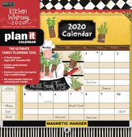 Wells Street by LANG WSBL Kitchen Whimsy 2020 Plan-It Plus (20997009173) Academic Wall Calendar (20997009173), White