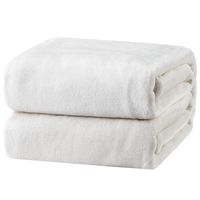 Bedsure Fleece Blanket Throw Size White Lightweight Super Soft Cozy Luxury Bed Blanket Microfiber
