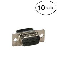 InstallerParts (10 Pack DB9 Male Crimp Pin Connector
