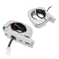 wet sounds ADPTC3-F-SILVER Fixed Silver Aluminum Clamps for REV and ICON Series Speakers (Pair)