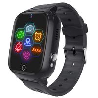 Smart Watch for Kids - Boys Girls Smartwatch Phone with Waterproof GPS Tracker Voice Chat SOS Call Camera Games Alarm Clock Anti Lost Games Touch Screen Watch Children Students Birthday Gifts (Black)