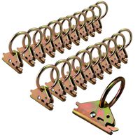 Eapele 20PCS Steel E-Track O Ring Tie-Down Anchors for E-Track TieDown System, Secure Cargo in Enclosed/Flatbed Trailers, Trucks (ETrack Rails Not Included)
