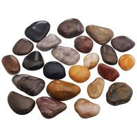 SUNYIK Natural Raw Stones Rough Rock Crystals for Tumbling,Cabbing, Multicolor Pebble Stones, 1pound(About 460 Gram)