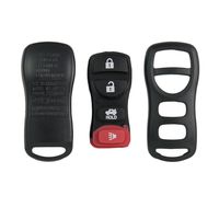 Keyless2Go New Replacement Shell Case and 4 Button Pad for Remote Key Fob with FCC KBRASTU15 - Shell ONLY