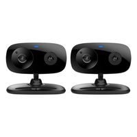 Motorola FOCUS66-BLK2 Wi-Fi HD Home Monitor Camera - 2 Pack (Black)