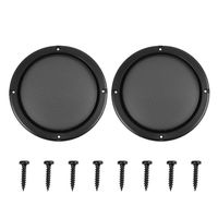 X AUTOHAUX 2pcs Grill Cover 6.5" Mesh Protector Car Speaker Cover Woofer Subwoofer Grill