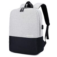 College Backpack, Travel Laptop Backpack for Men Women Bookbag for Boy Girl-Grey and Black