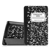 Fintie LG G Pad 7.0 Slim Shell Case - Ultra Lightweight Cover with Auto Sleep/Wake Feature for LG G Pad V400 / V410 (LTE) / VK410 / UK410 / LK430 (G Pad F7.0) 7" Android Tablet, Composition Book Black
